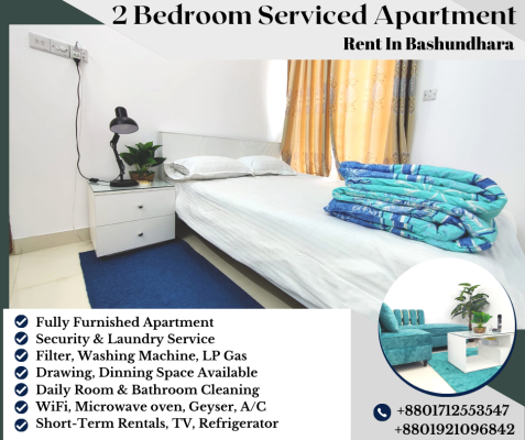 short-term-vacation-rental-2-bedroom-flat-available-in-bashundhara-big-0