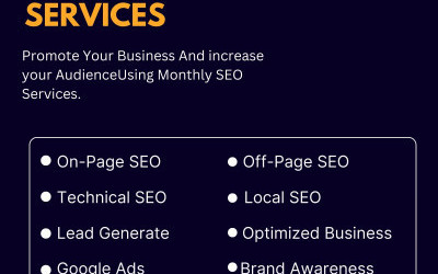 Grow Your Traffic, Leads And Sales With Monthly SEO Services