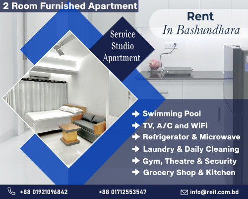 furnished-2-room-serviced-flat-rent-in-dhaka-bangladesh-big-0