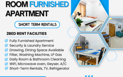 Fully Furnished Two-Bedroom Serviced Apartment Available For Rent In Bashundhara R/A.