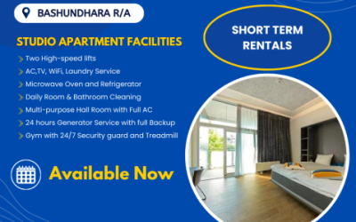 Nearby One Room Serviced Apartment Rent In Bashundhara R/A.