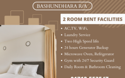 Furnished Two Room Apartments For Rent In Bashundhara R/A