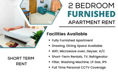 RENTING Two Bed Room Furnished Flats For Comfortable Stay In Bashundhara R/A