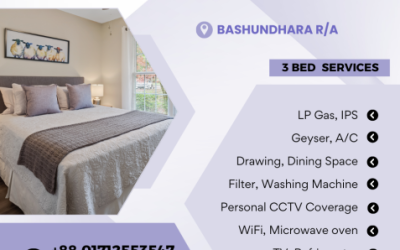 RENTING 3BHK Furnished Serviced Apartment In Bashundhara R/A