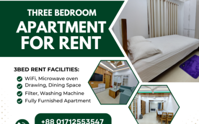 Decorated 3BHK Serviced Apartment RENT In Bashundhara R/A