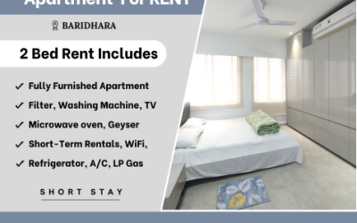 Gorgeous 2 Bedroom Furnished Serviced Apartment Available For Rent In Baridhara.