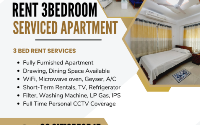 Elegant 3 Bed Room Serviced Apartment RENT In Bashundhara R/A