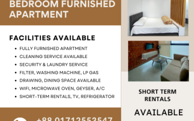 Furnished 2 Bedroom Serviced Flats RENT In Baridhara.