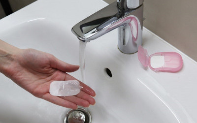 Portable Hand-Washing Soap Paper
