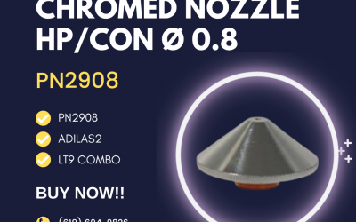 CHROMED NOZZLE HP/CON Ø 0.8