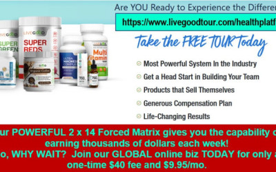 GLOBAL ONLINE NUTRITIONAL BIZ - Earn BIG INCOME with 2 x 14 Forced Matrix!