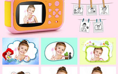 32GB Instant Print Cameras for Kids, Zero Ink 1080p Video Kids Digital 12MP Selfie Camera for Girls,INKPOT Birthday Gift