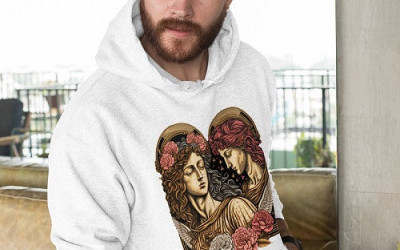 Renaissance Painting Woman Hooded Sweatshirt