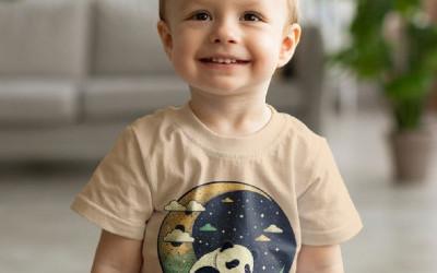 Cute Panda Toddler T-Shirt