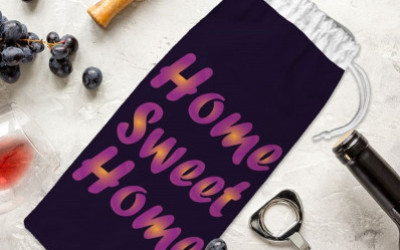 Home Sweet Home Wine Tote Bag