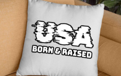 Born in the USA Square Pillow Cases
