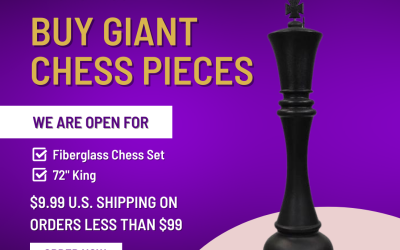 Giant Chess Pieces | Shop Chess Pieces, 8" to 72" Tall | Buy Now